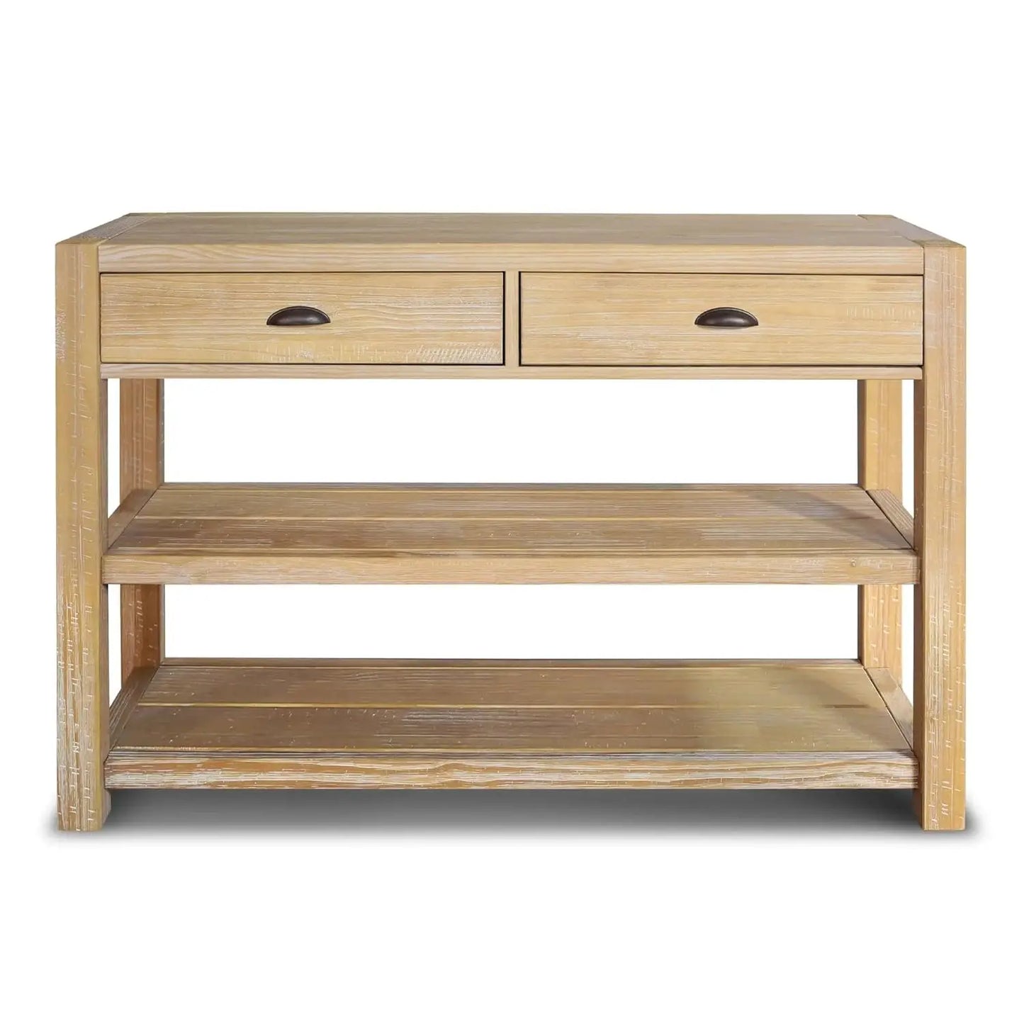 Beautiful Solid Wood Console Table with Driftwood Finish