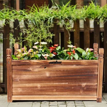 Solid Pine Raised Garden Planter Box
