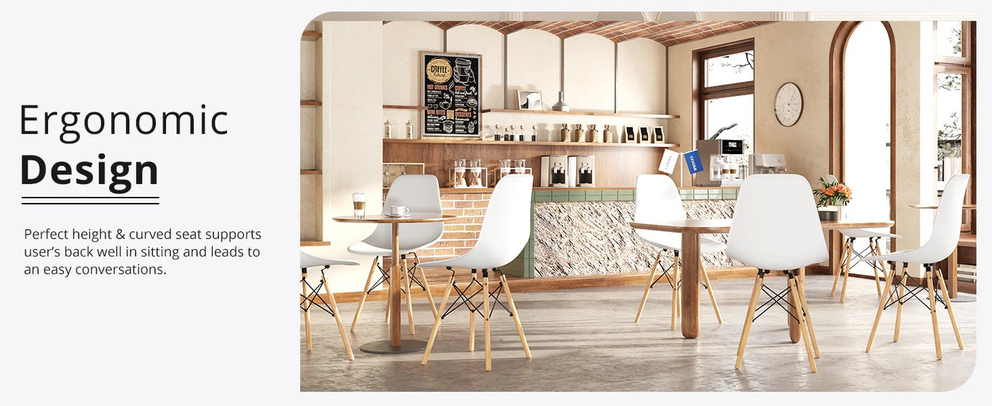 Mid-Century Modern Dining Chair Set