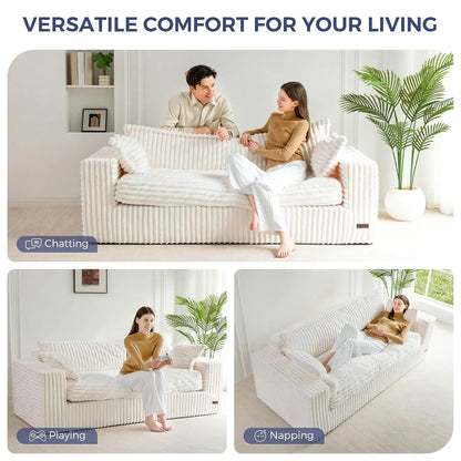 Bean Bag Mini Sofa, Boneless Couch in a Box
