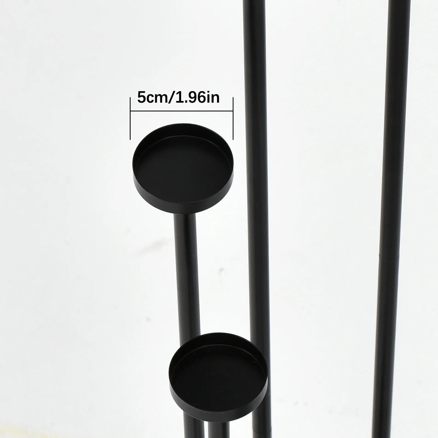 Beautiful 9-Arm Ascending Iron Candelabra