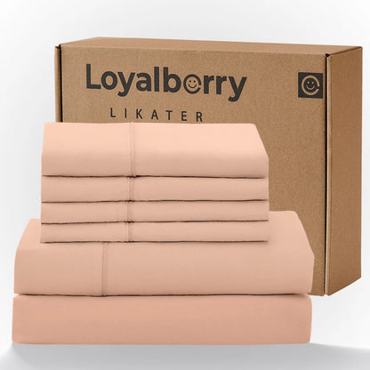 Cool & Soft 4-Piece Microfiber Sheet Set | Deep Pocket Bed Sheets Up to 18"