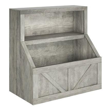 Wooden Kids Bookshelf & Toy Storage Organizer