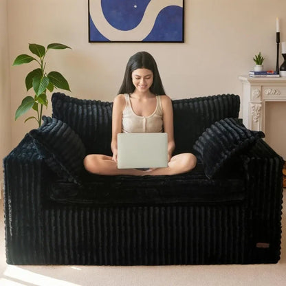 Faux Fur Bean Bag Mini Sofa