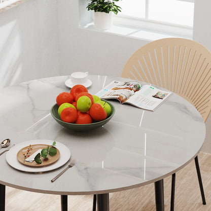 Round Sintered Stone Dining Room Table