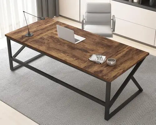 Spacious Farmhouse Style Home Office Desk