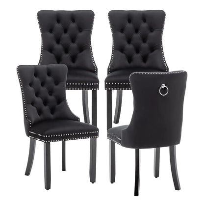 Modern Wingback Dining Room Chair Set