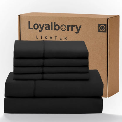 Cool & Soft 4-Piece Microfiber Sheet Set | Deep Pocket Bed Sheets Up to 18"