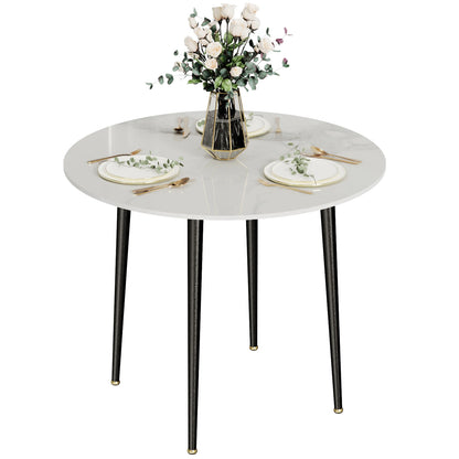 Round Sintered Stone Dining Room Table