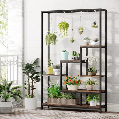 Large Modern Metal Plant Stand for Indoor Garden