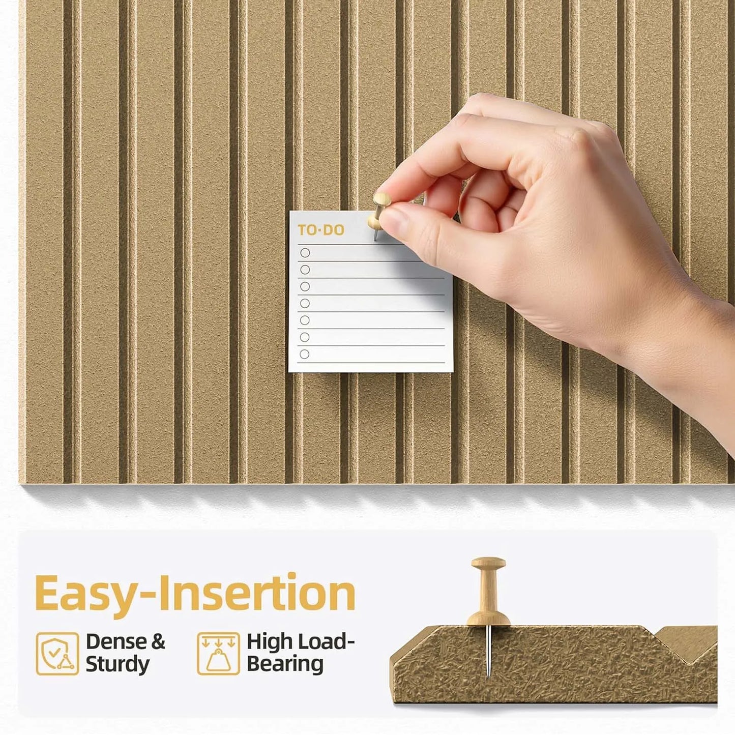 DIY Felt Wall Tiles Bulletin Board | High-Density Decorative Pin Board Panels