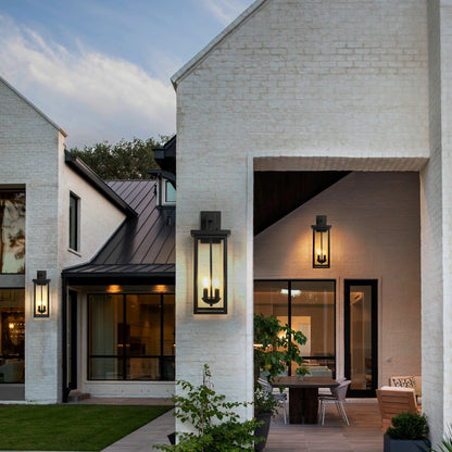 Weatherproof Exterior Wall Lantern with Dusk to Dawn Sensor