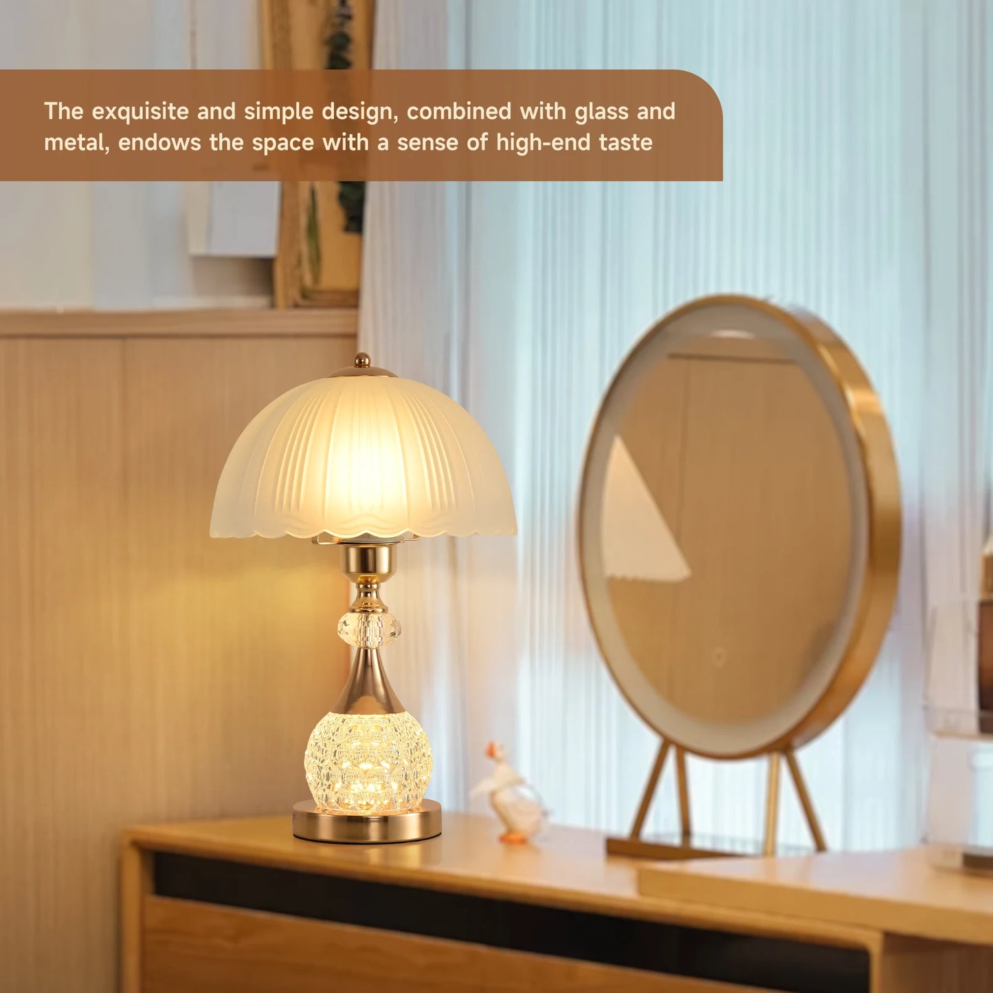 Bedside Luxury Crystal Table Lamp