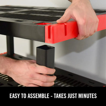 Heavy Duty, Durable 4-Tier Storage Rack