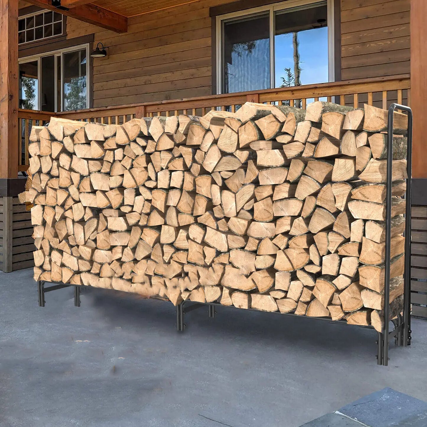 Heavy-Duty Firewood Log Rack
