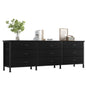 Living Room Cabinet With 9 Fabric Drawers