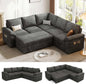 Luxury Modular Sleeper Sofa with Storage
