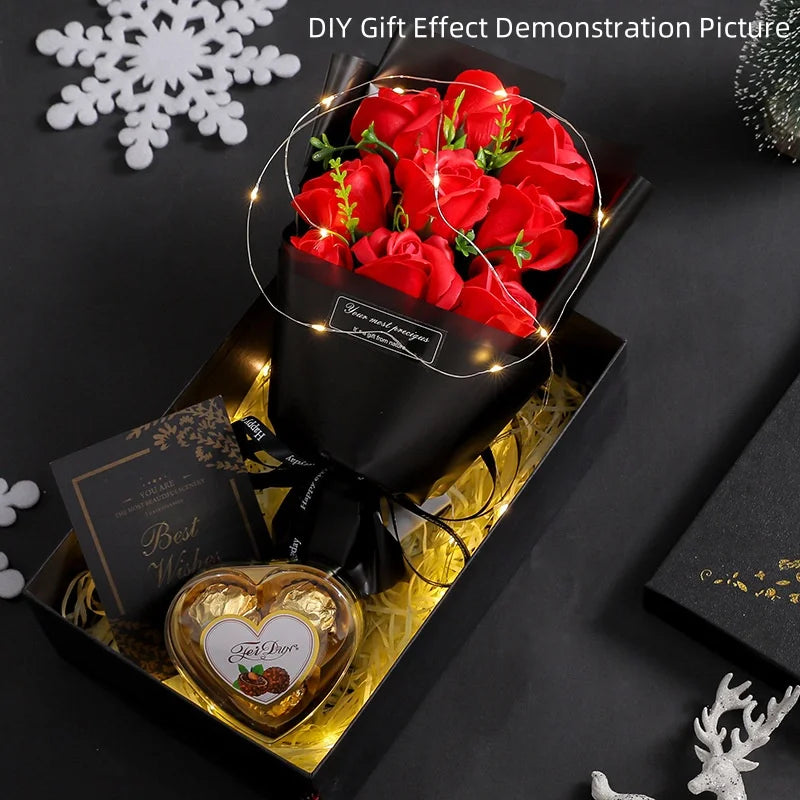 9-Head Soap Rose Bouquet | Handcrafted Floral Gift for Mother's Day & Valentine's Day