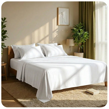 Cool & Soft 4-Piece Microfiber Sheet Set | Deep Pocket Bed Sheets Up to 18"