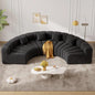 Modern Curved Velvet Cloud Sofa