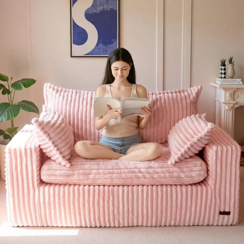 Faux Fur Bean Bag Mini Sofa