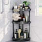 3-Tier Corner Shower Organizer with Soap Dish | Rust-Resistant Bathroom Shelf
