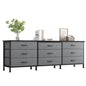Living Room Cabinet With 9 Fabric Drawers
