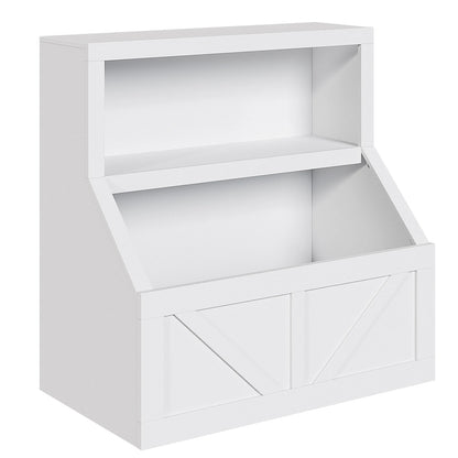 Wooden Kids Bookshelf & Toy Storage Organizer