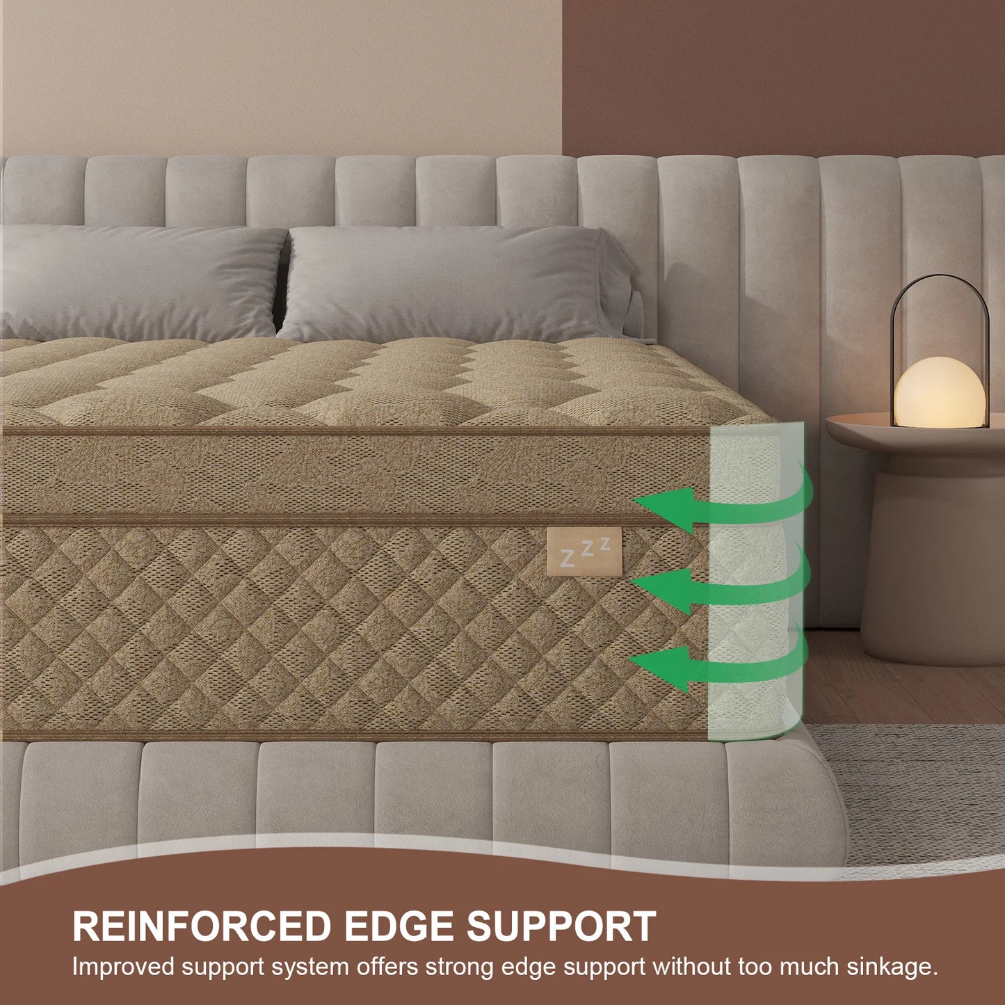 Gel Memory Foam Mattress In A Box, Medium Firm with Motion Isolation