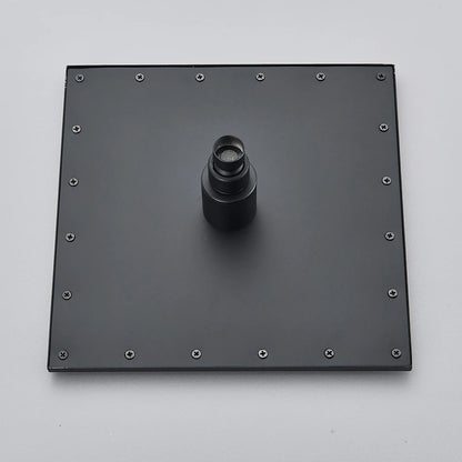 16 Inch LED Rainfall Shower Head | Large Square Brass Ceiling Mount Shower