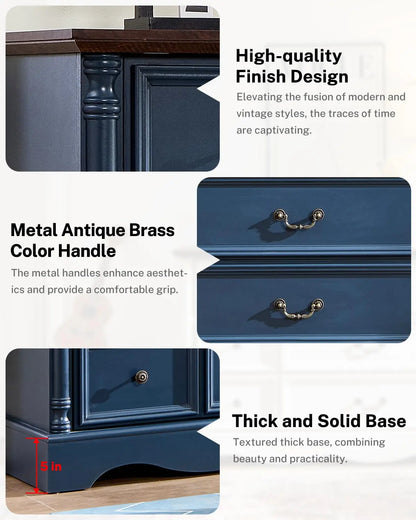 Rustic Farmhouse 6-Drawer Dresser