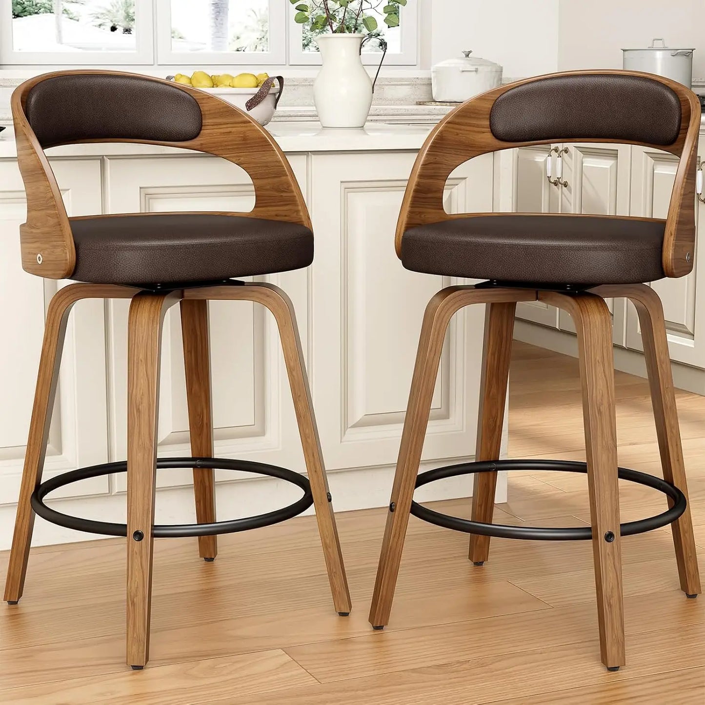 Modern Swivel Counter Height Bar Stools