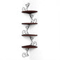 Art Deco Style Corner Shelves, Rustic Wood Decor