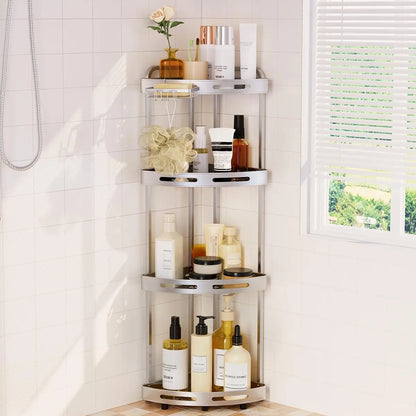 3-Tier Corner Shower Organizer with Soap Dish | Rust-Resistant Bathroom Shelf