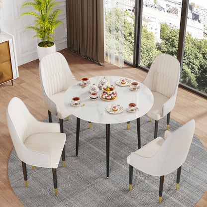 Round Sintered Stone Dining Room Table