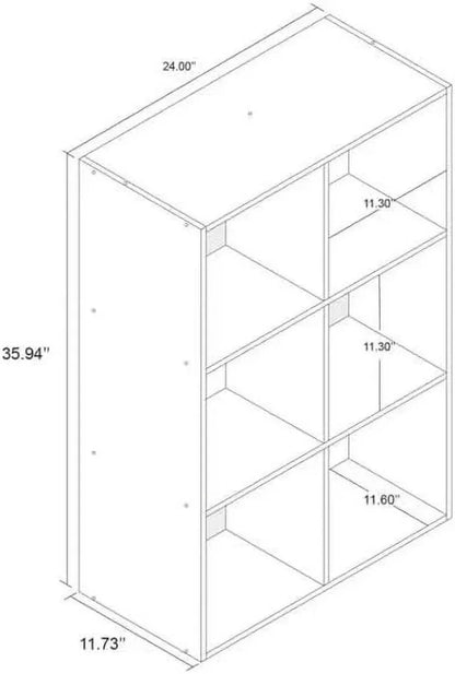 6 Cube Organizer Shelf