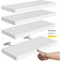 White Floating Shelves, Set of 4