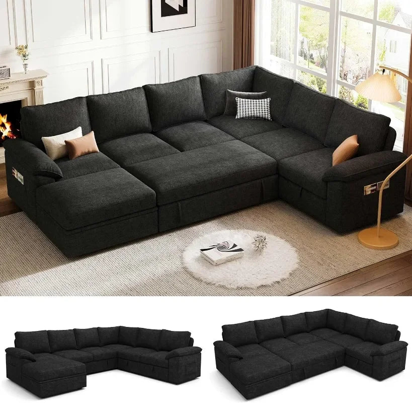 Luxury Modular Sleeper Sofa with Storage