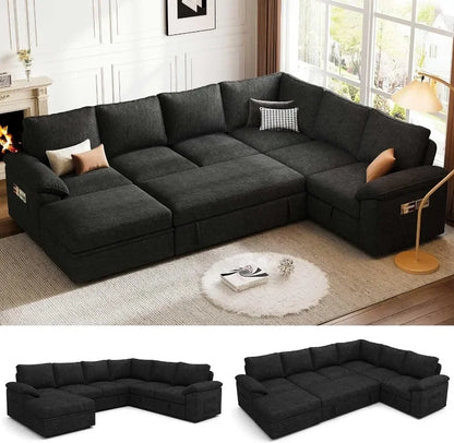 Luxury Modular Sleeper Sofa with Storage
