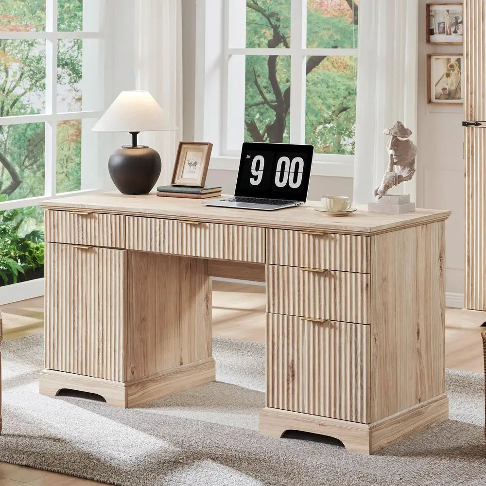 Modern Executive Desk with Storage