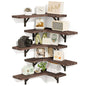 Uniquely Designed Rustic Wood Corner Shelves