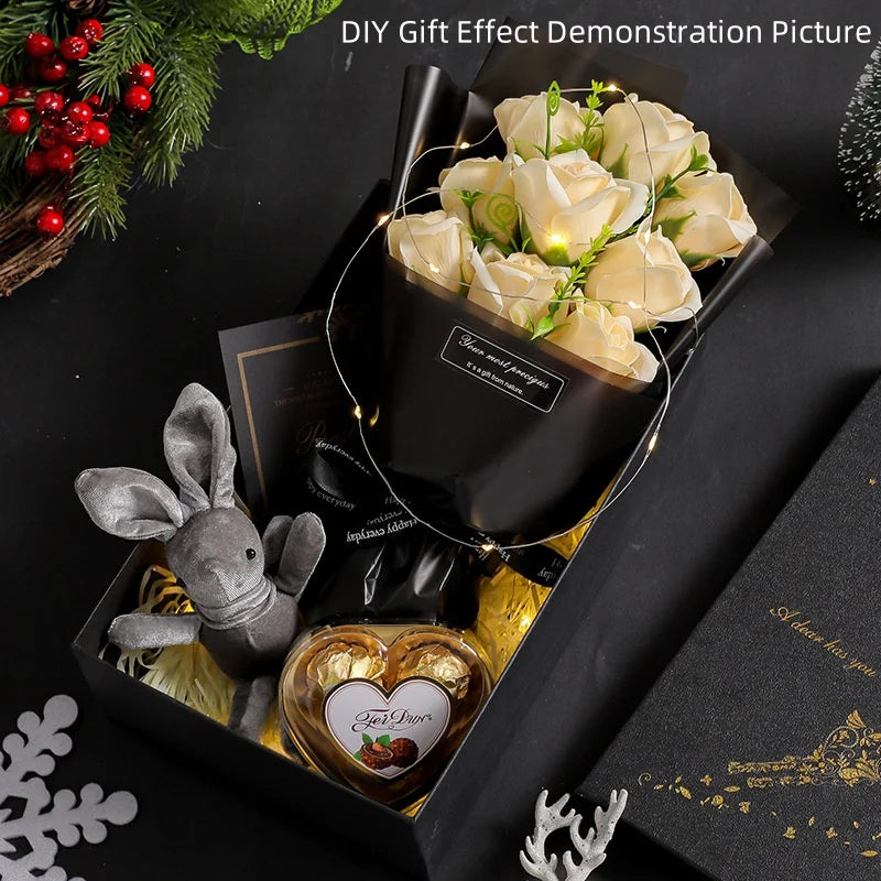 9-Head Soap Rose Bouquet | Handcrafted Floral Gift for Mother's Day & Valentine's Day