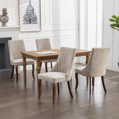 Mid Century Upholstered Dining Room Chairs, Set of 6