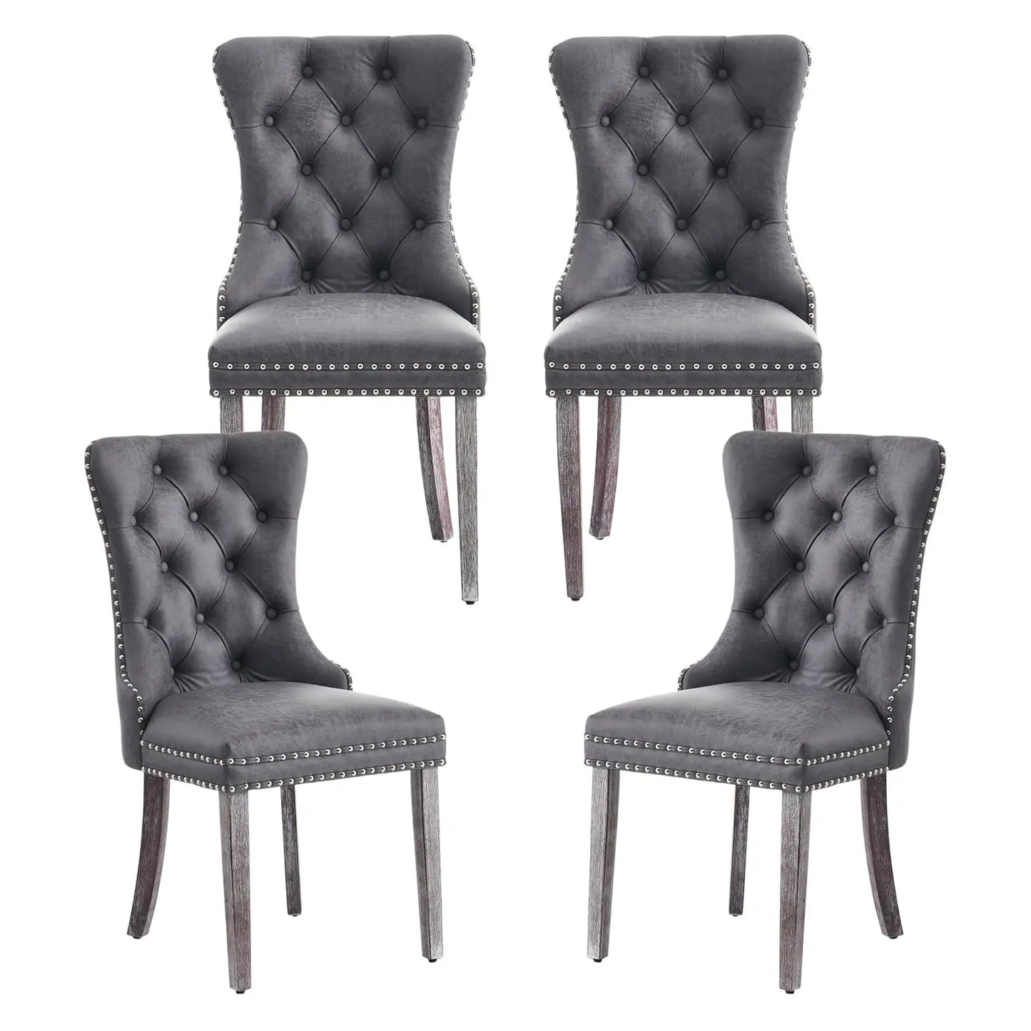 Modern Wingback Dining Room Chair Set