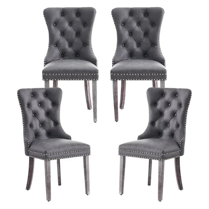 Modern Wingback Dining Room Chair Set