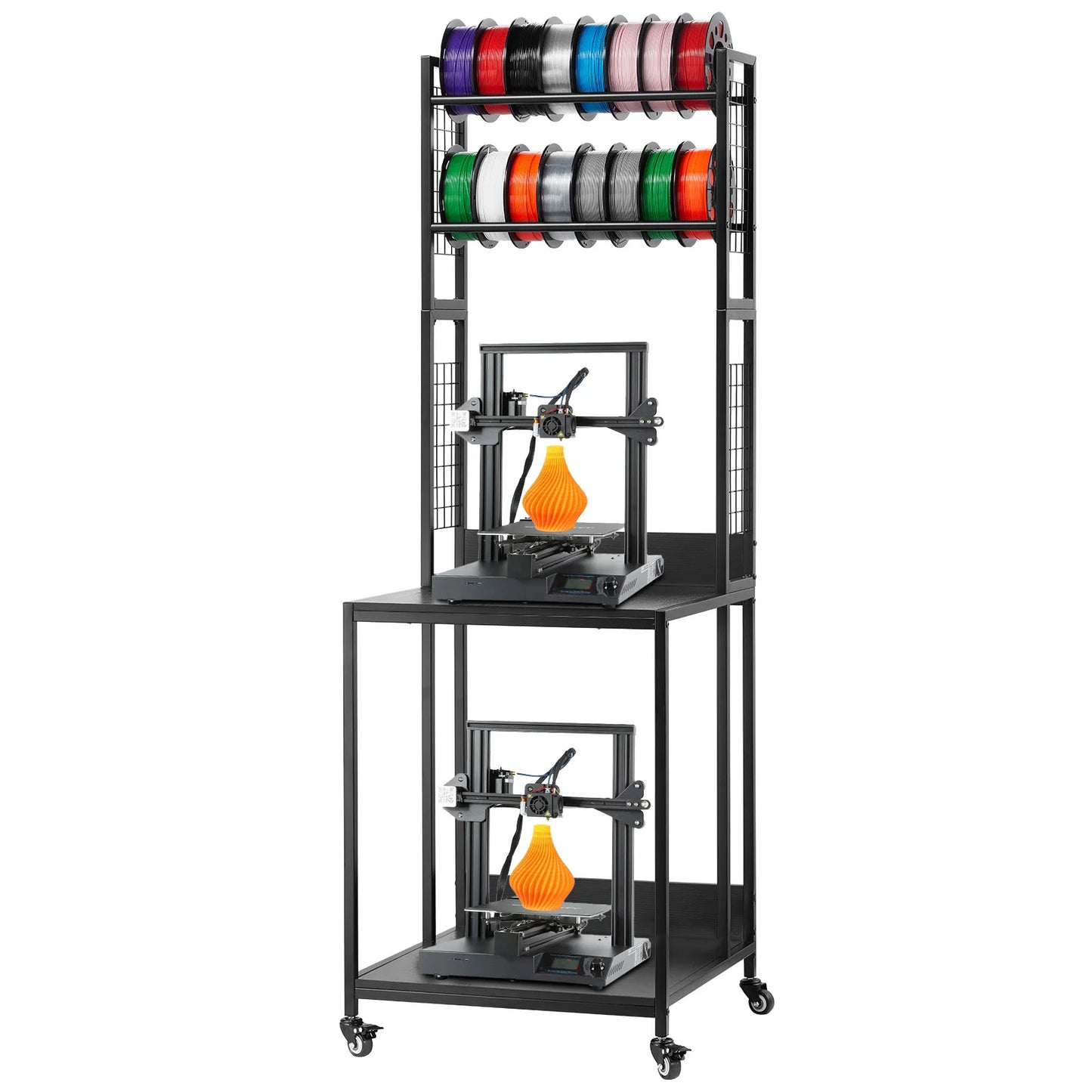 4-Tier 3D Printer Stand & Filament Storage Rack