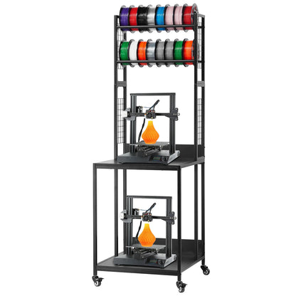4-Tier 3D Printer Stand & Filament Storage Rack