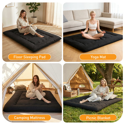 Soft Foldable Futon Mattress with Washable Cover