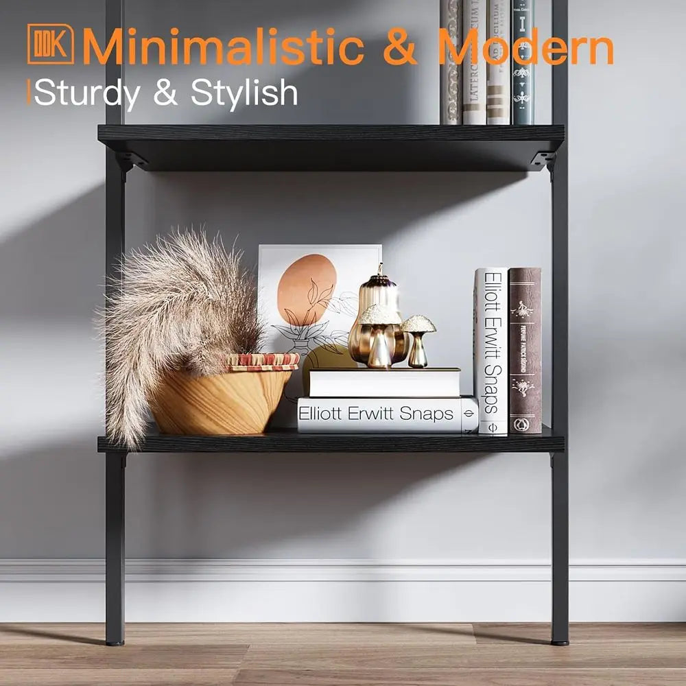 Stylish 6-Tier Metal Frame Ladder Shelf