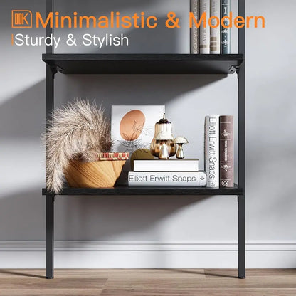 Stylish 6-Tier Metal Frame Ladder Shelf